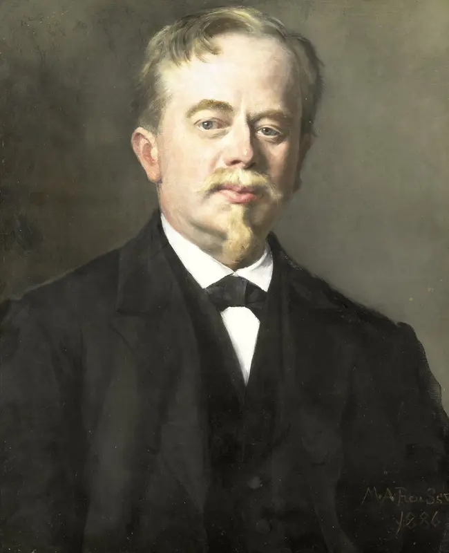 Portrait of Augustus Allebé (1838-1927) Wall Art by Unknown - High-Resolution Digital Print