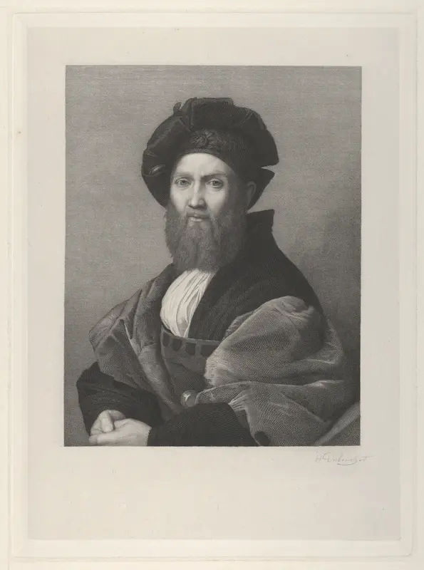 Portrait of Baldassare Castiglione Wall Art by Henri Dubouchet - High-Resolution Digital Print