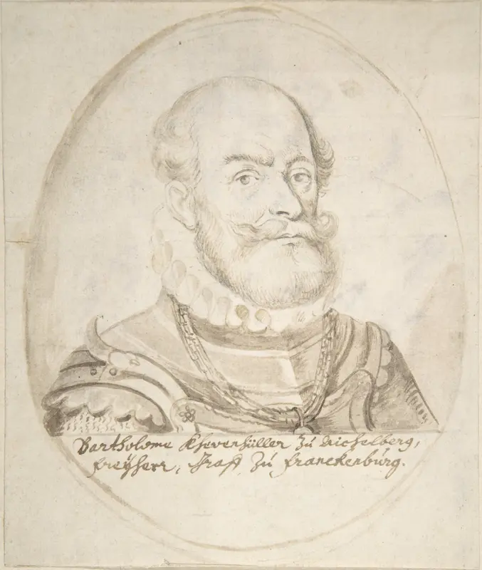 Portrait of Bartholomeo Ehrenfüller(?) Wall Art by Anonymous, Flemish, 17th century - High-Resolution Digital Print
