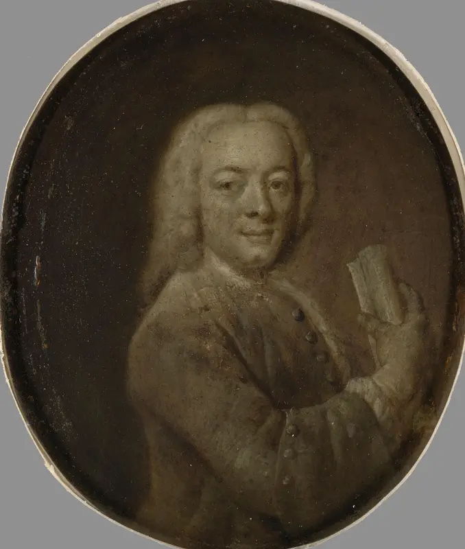 Portrait of Bernardus de Bosch I, Poet and Art Patron in Amsterdam Wall Art by Jan Maurits Quinkhard - High-Resolution Digital Print