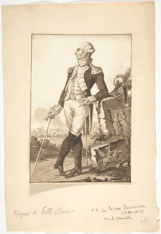 Portrait of C.-F. du Perier Dumouriez Wall Art by Jean-Baptiste-François Bosio - High-Resolution Digital Print