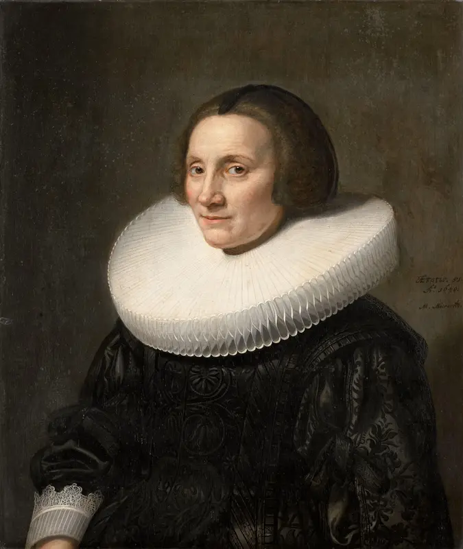 Portrait of Caecilia van Beresteyn (1589-1661) Wall Art by Unknown - High-Resolution Digital Print