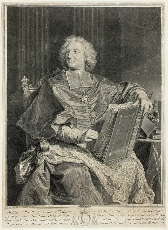 Portrait of Cardinal de Polignac Wall Art by François Chereau, the elder - High-Resolution Digital Print