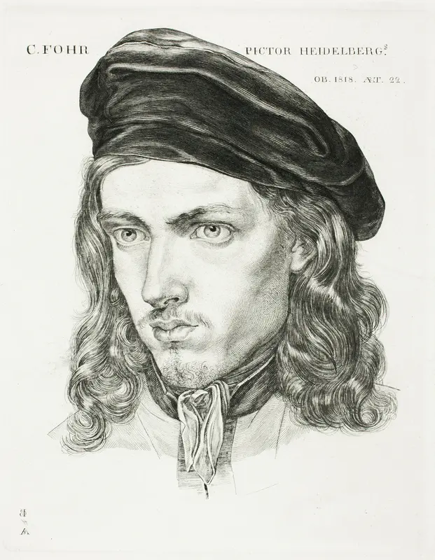 Portrait of Carl Philipp Fohr Wall Art by Samuel Amsler - High-Resolution Digital Print