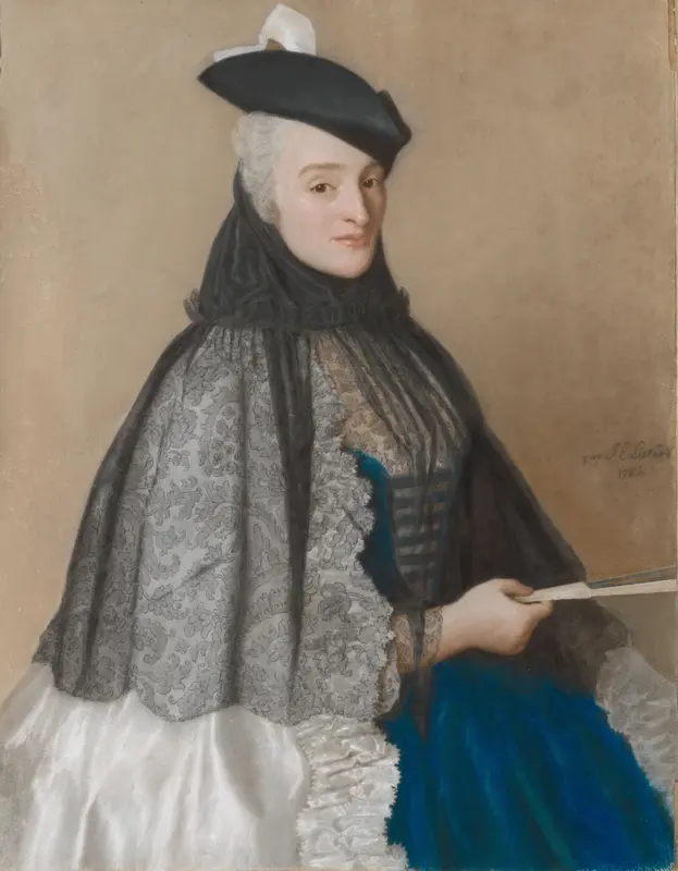 Portrait of Catherine Bégon Wall Art by Jean-Etienne Liotard - High-Resolution Digital Print