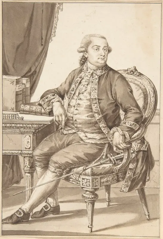Portrait of Cesare Bonesana, Marchese di Beccaria Wall Art by Jean-Baptiste-François Bosio - High-Resolution Digital Print