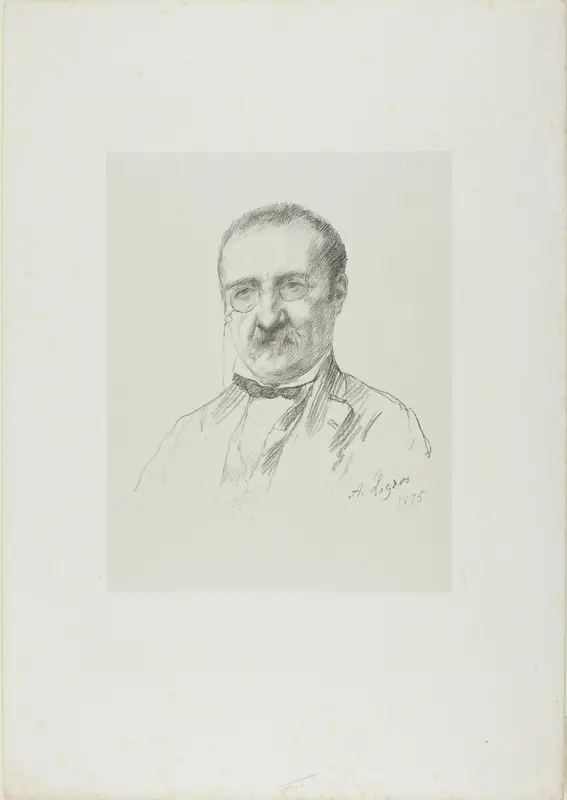 Portrait of Champfleury Wall Art by Alphonse Legros - High-Resolution Digital Print