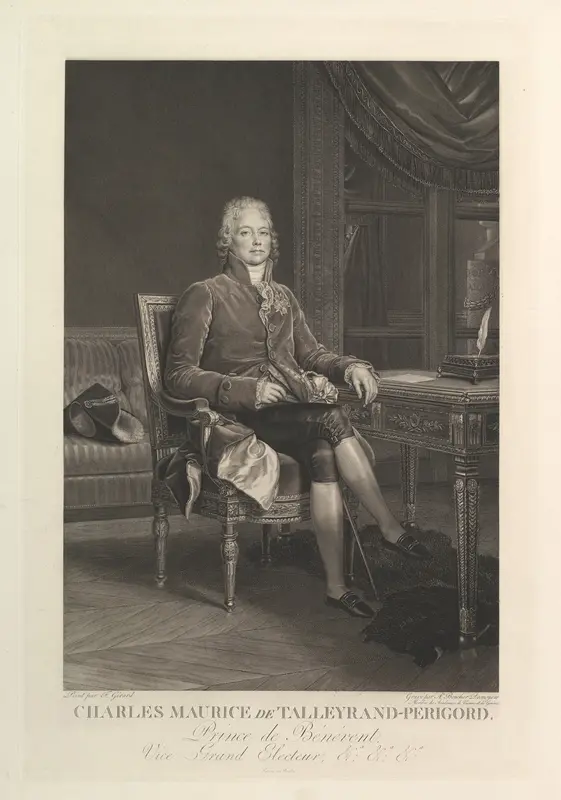 Portrait of Charles Maurice de Talleyrand-Périgord Wall Art by Auguste Gaspard Louis Boucher Desnoyers - High-Resolution Digital Print