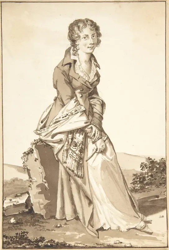Portrait of Charlotte Corday Wall Art by Jean-Baptiste-François Bosio - High-Resolution Digital Print