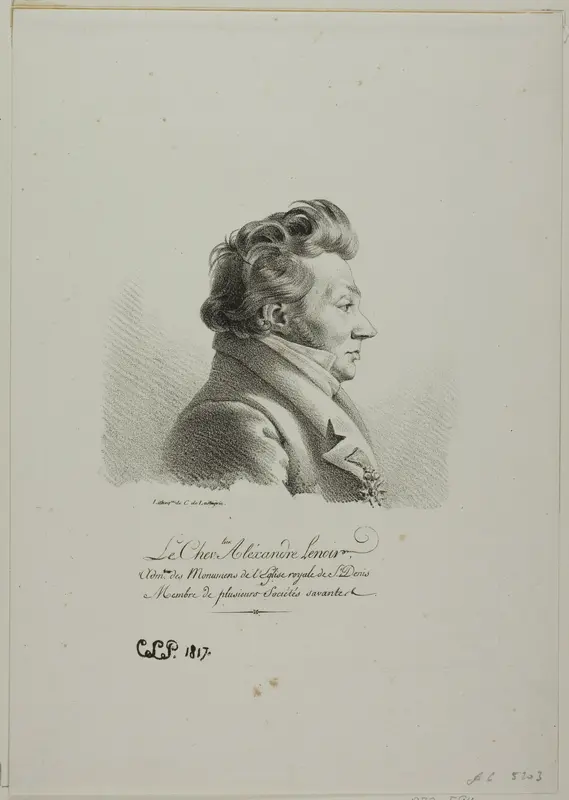 Portrait of Chevalier Alexandre Lenoir Wall Art by Charles Edward Crespy Le Prince - High-Resolution Digital Print