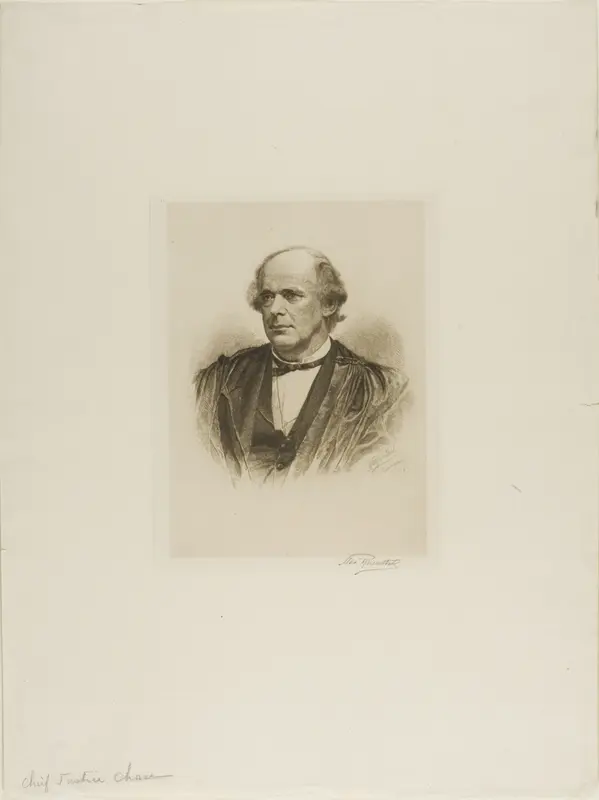 Portrait of Chief Justice Chase Wall Art by Max Rosenthal - High-Resolution Digital Print
