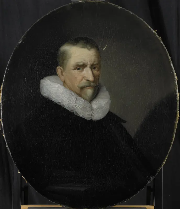 Portrait of Cornelis Jansz Hartigsvelt, Director of the Rotterdam Chamber of the Dutch East India Company, elected 1639 Wall Art by Pieter van der Werff - High-Resolution Digital Print