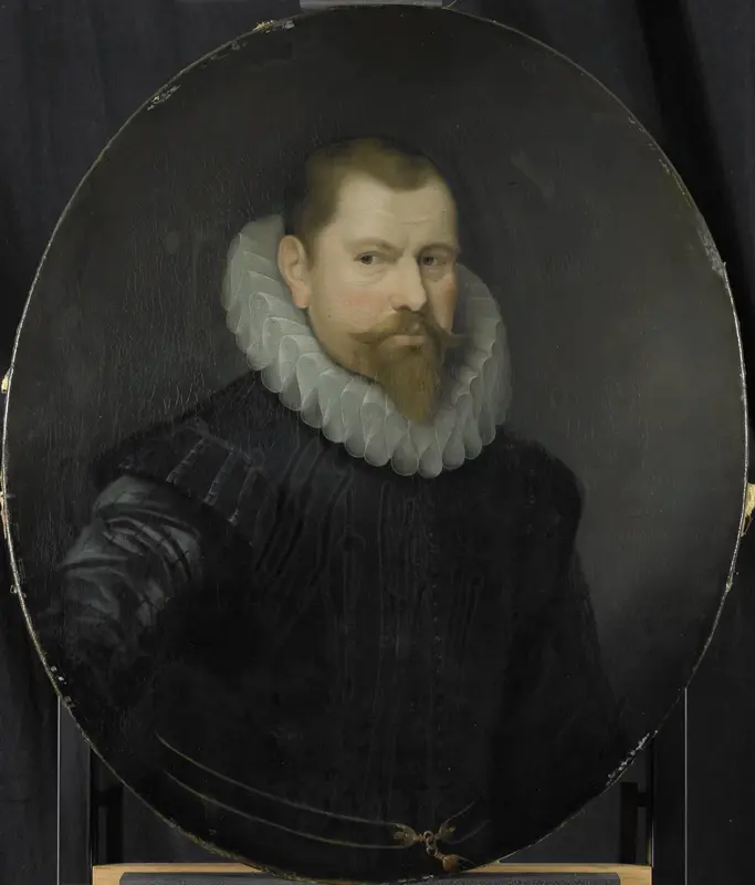 Portrait of Cornelis Matelieff the Younger, Director of the Rotterdam Chamber of the Dutch East India Company, elected 1602 Wall Art by Pieter van der Werff - High-Resolution Digital Print