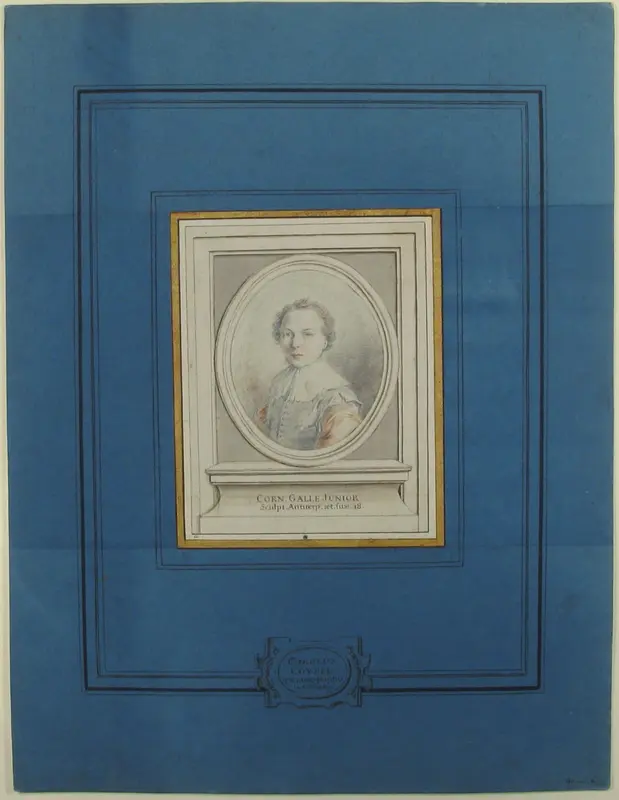 Portrait of Cornelius Galle, Jr. Wall Art by Charles Antoine Coypel - High-Resolution Digital Print