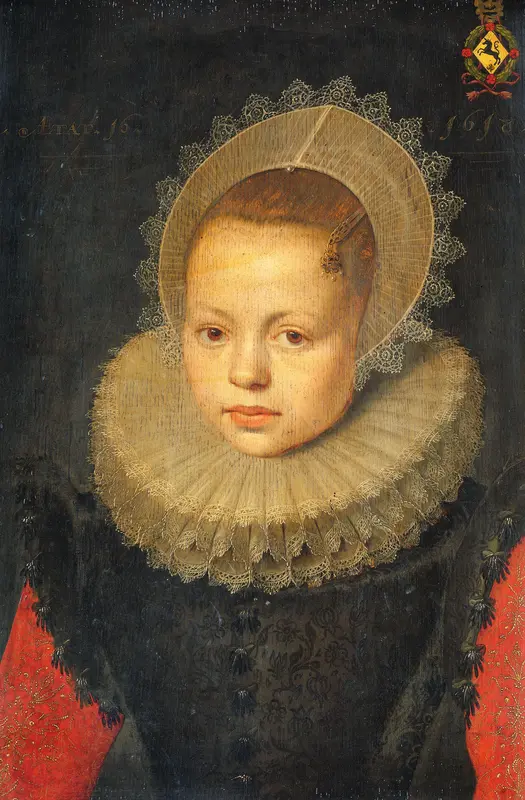 Portrait of Corvina Hezenbroek van Hofdijck (1602-67) Wall Art by Unknown - High-Resolution Digital Print