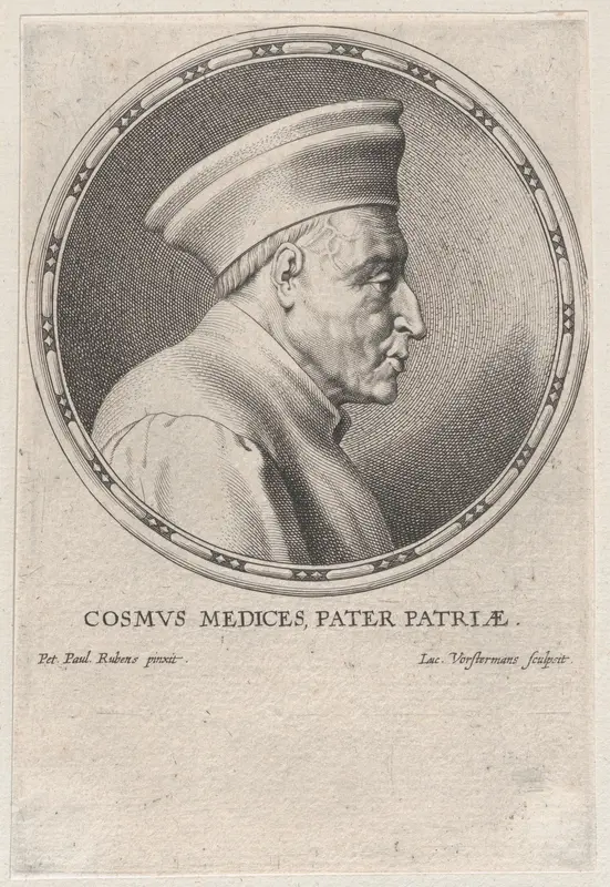 Portrait of Cosimo I de' Medici Wall Art by Lucas Vorsterman I - High-Resolution Digital Print
