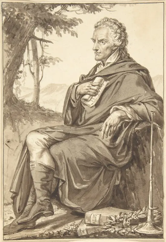 Portrait of Count Vittorio Alfieri Wall Art by Jean-Baptiste-François Bosio - High-Resolution Digital Print