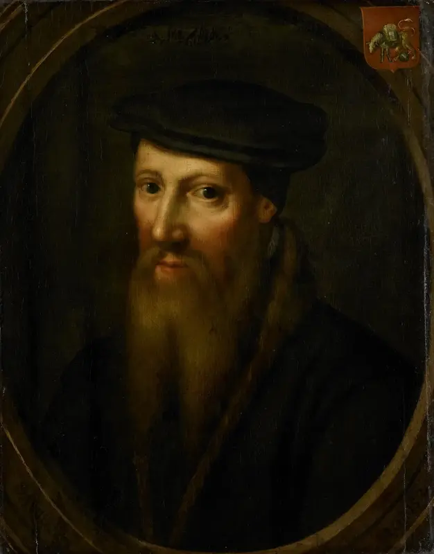 Portrait of David Jorisz, Glass Painter in Delft, Fanatic Anabaptist, after 1544 in Basel Wall Art by Unknown - High-Resolution Digital Print
