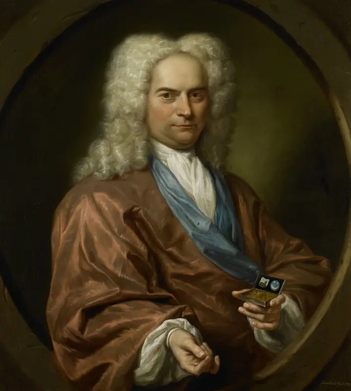 Portrait of David Leeuw (1682-1755), Mennonite Draper Wall Art by Jan Maurits Quinkhard - High-Resolution Digital Print