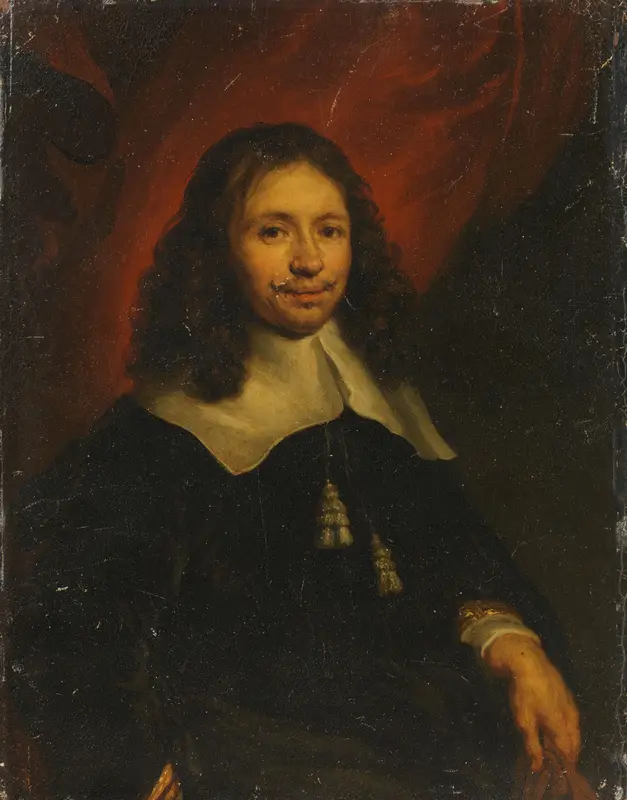 Portrait of Dionijs Wijnands, Merchant in Amsterdam Wall Art by Jan van Noordt (1623-1676) - High-Resolution Digital Print