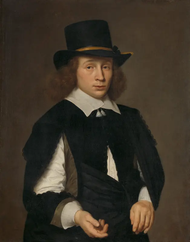 Portrait of Dirck Hendrick Meulenaer (1620-in or after 1649 ?) Wall Art by Unknown - High-Resolution Digital Print
