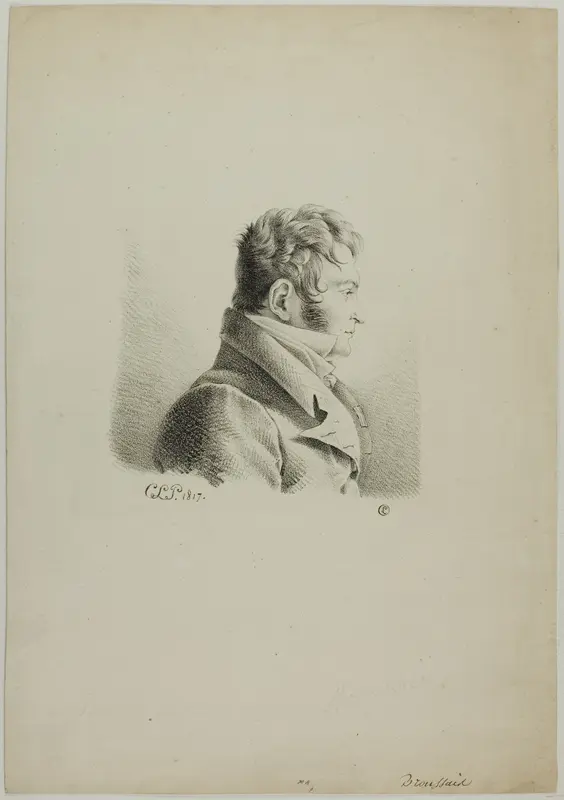 Portrait of Dr. Broussais Wall Art by Charles Edward Crespy Le Prince - High-Resolution Digital Print