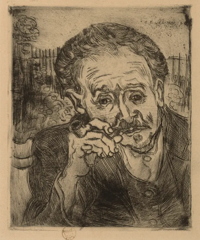 Portrait of Dr. Gachet Wall Art by Vincent van Gogh - High-Resolution Digital Print