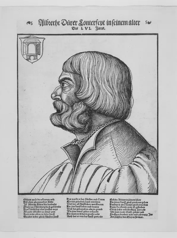 Portrait of Dürer Wall Art by Erhard Schön - High-Resolution Digital Print
