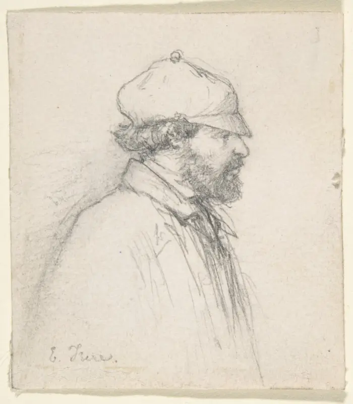 Portrait of E. Triere Wall Art by Anonymous, French, 19th century - High-Resolution Digital Print