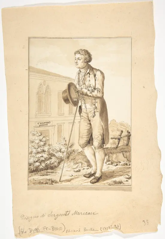 Portrait of Edmond Burke Wall Art by Antoine Louis François Sergent Marceau - High-Resolution Digital Print