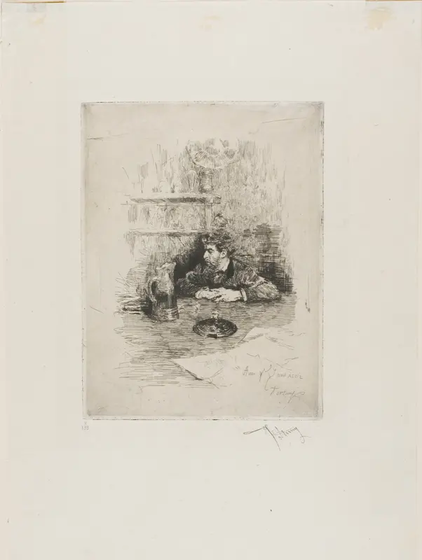 Portrait of Eduardo Zamaçois, Spanish Painter