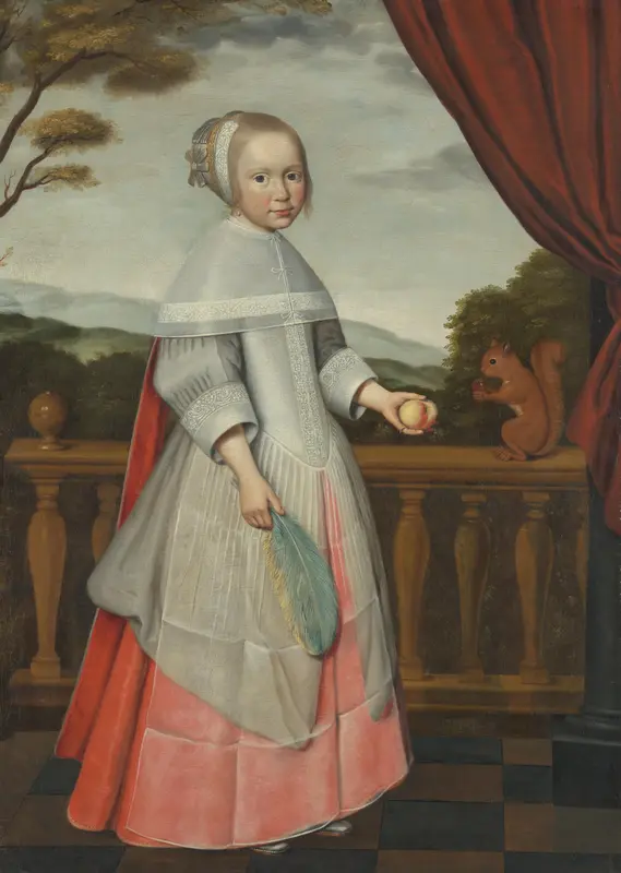 Portrait of Elisabeth van Oosten (1660-1714), as a Child Wall Art by Unknown - High-Resolution Digital Print