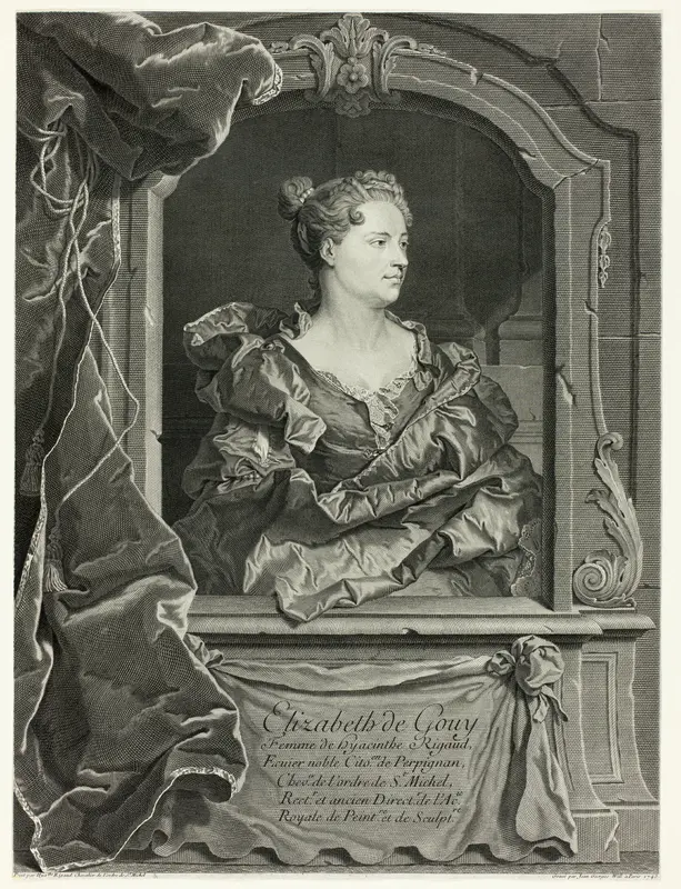 Portrait of Elizabeth de Gouy Wall Art by Johann Georg Wille - High-Resolution Digital Print