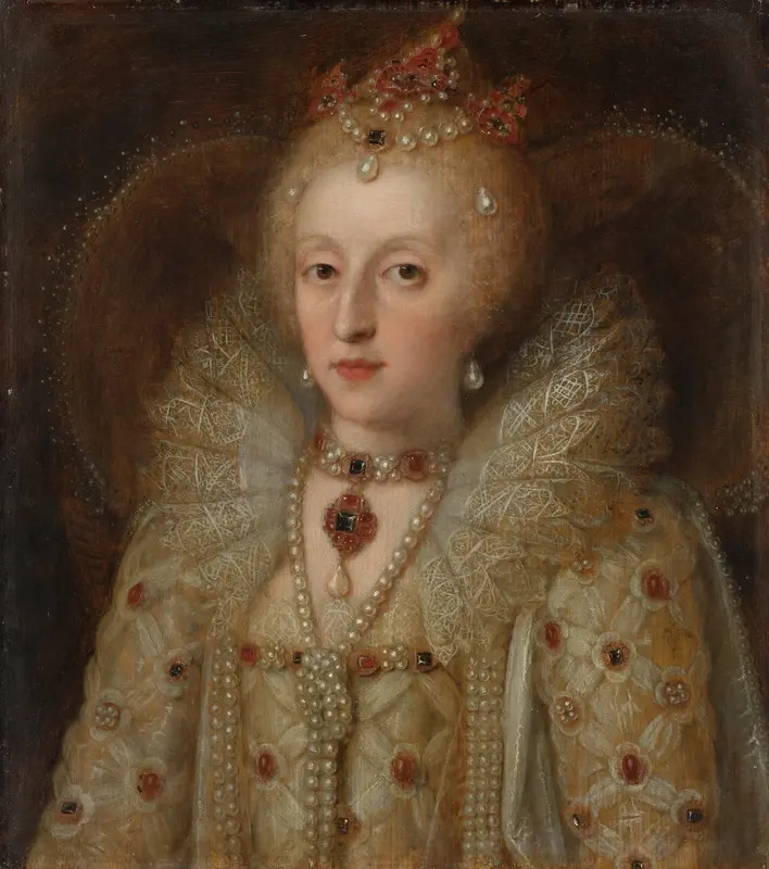 Portrait of Elizabeth I, Queen of England Wall Art by anonymous - High-Resolution Digital Print