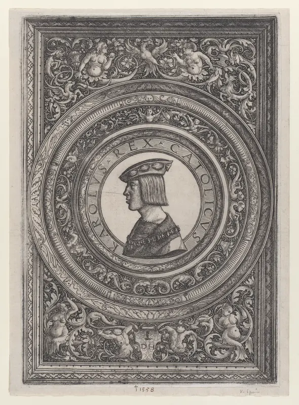 Portrait of Emperor Charles V Wall Art by Daniel Hopfer - High-Resolution Digital Print