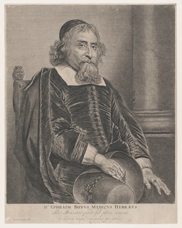 Portrait of Ephraim Bonus, physician Wall Art by Jan Lievens - High-Resolution Digital Print