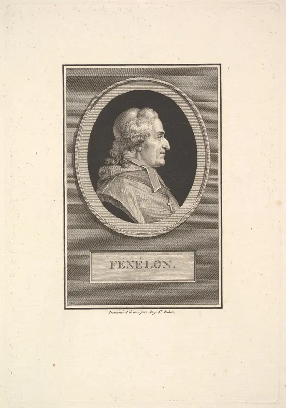 Portrait of Fénélon Wall Art by Augustin de Saint-Aubin - High-Resolution Digital Print
