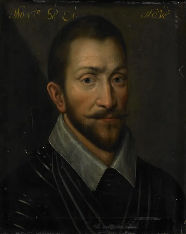 Portrait of François de la Noue (1531-91), Lord of Teligny, called ‘Bras de Fer’ and ‘le Bayard Huguenot’ Wall Art by anonymous - High-Resolution Digital Print