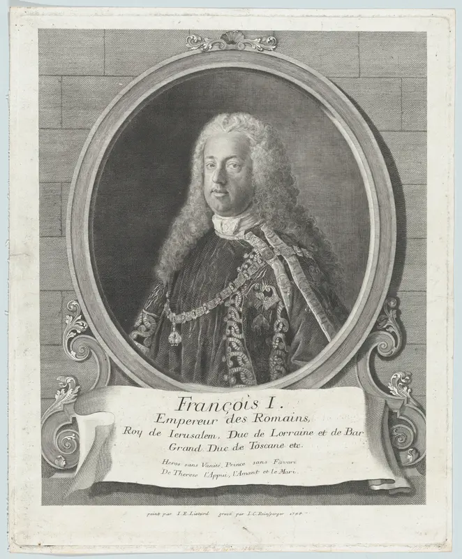 Portrait of François I Wall Art by Johann Christoph Reinsperger - High-Resolution Digital Print