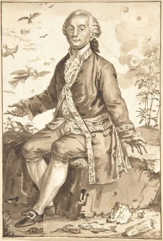 Portrait of G.-L. Leclere, Comte de Buffon Wall Art by Jean-Baptiste-François Bosio - High-Resolution Digital Print