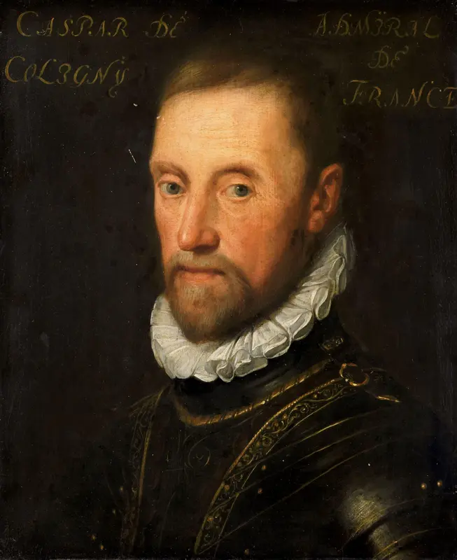 Portrait of Gaspard de Coligny (1517-72) Wall Art by Unknown - High-Resolution Digital Print