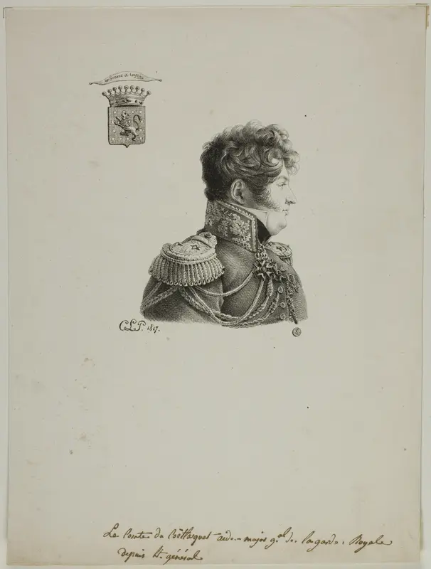 Portrait of Général Comte de Coetlosquet Wall Art by Charles Edward Crespy Le Prince - High-Resolution Digital Print