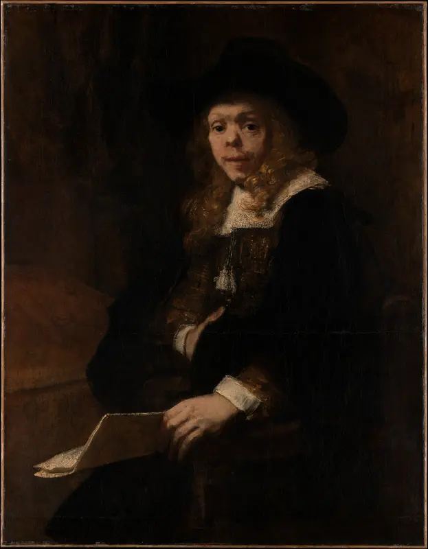 Portrait of Gerard de Lairesse Wall Art by Rembrandt (Rembrandt van Rijn) - High-Resolution Digital Print