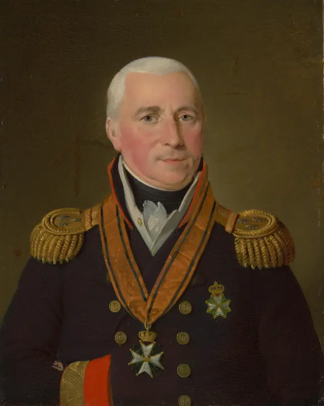 Portrait of Gerrit Verdooren (1757-1824), Vice-admiral Wall Art by Adriaan de Lelie - High-Resolution Digital Print