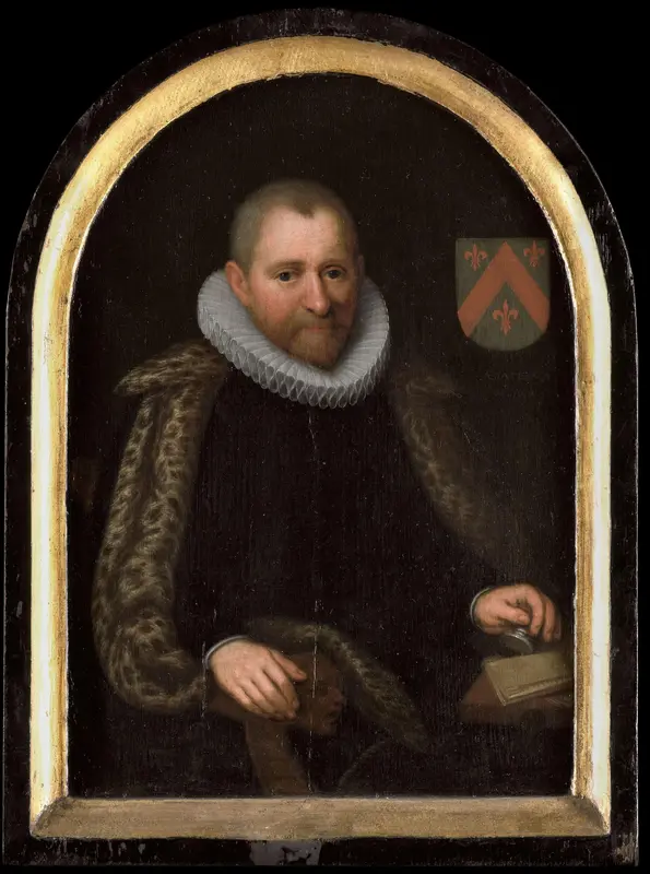 Portrait of Gerrit Willemsz van Schoterbosch (c. 1538-1611) Wall Art by Unknown - High-Resolution Digital Print