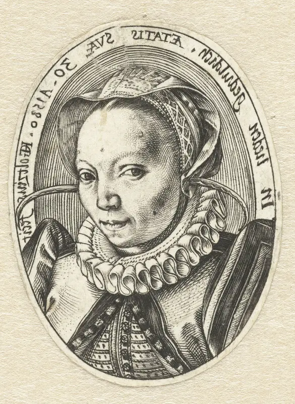 Portrait of Grietgen Jansdr, the Artist’s Wife Wall Art by Unknown - High-Resolution Digital Print