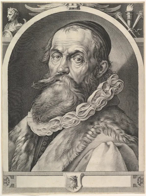 Portrait of Hendrick Goltzius Wall Art by Jan Muller - High-Resolution Digital Print