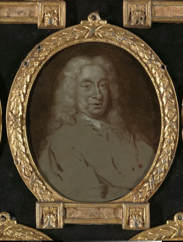 Portrait of Hendrik van der Zande (1674-after 1741). Jurist and Dramatic Poet in Amsterdam Wall Art by Jan Maurits Quinkhard - High-Resolution Digital Print
