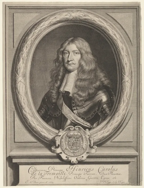 Portrait of Henri Charles de la Tremouille Wall Art by Pierre Philippe - High-Resolution Digital Print