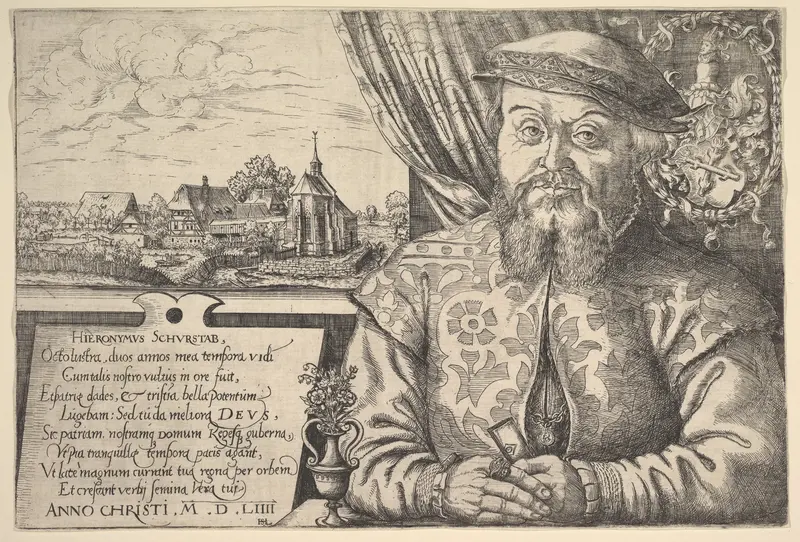 Portrait of Hieronymus Schurstab Wall Art by Hanns Lautensack - High-Resolution Digital Print